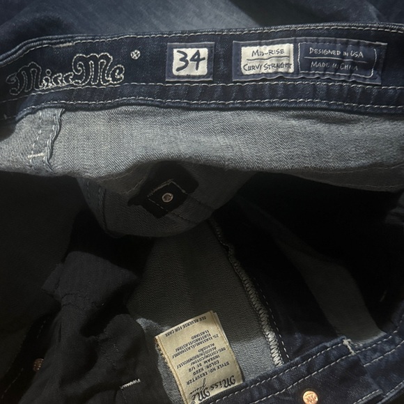 Miss Me Distressed Blue Jeans - Picture 3 of 5